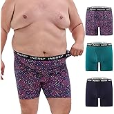 INNERSY Men's Big and Tall Boxer Briefs Breathable Mesh Cooling Underwear 3-Pack