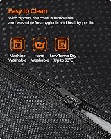 Feandrea Dog Bed Linen Look XXL 120x90x30 cm Raised Edges Non-Slip view 6