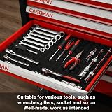 CASOMAN Non-Slip Foam Toolbox Drawer Liner Mat 23.6x15.7 Black Cut To Fit view 6