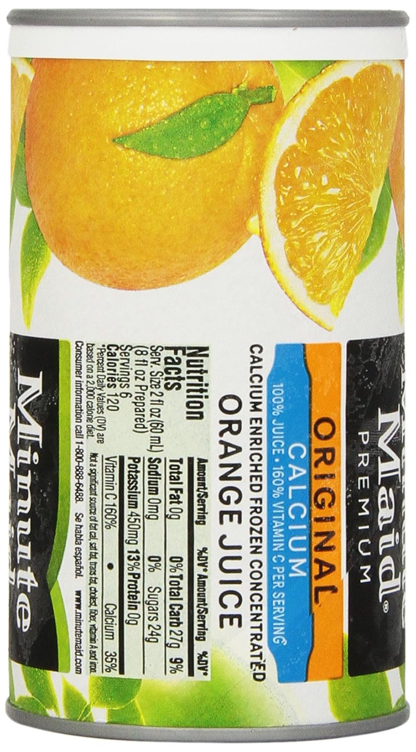 Minute Maid Frozen Orange Juice Nutrition Facts Blog Dandk