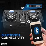 Gemini Sound CDM-4000BT Stand Alone DJ Media Player Mixer Bluetooth Dual Deck view 2