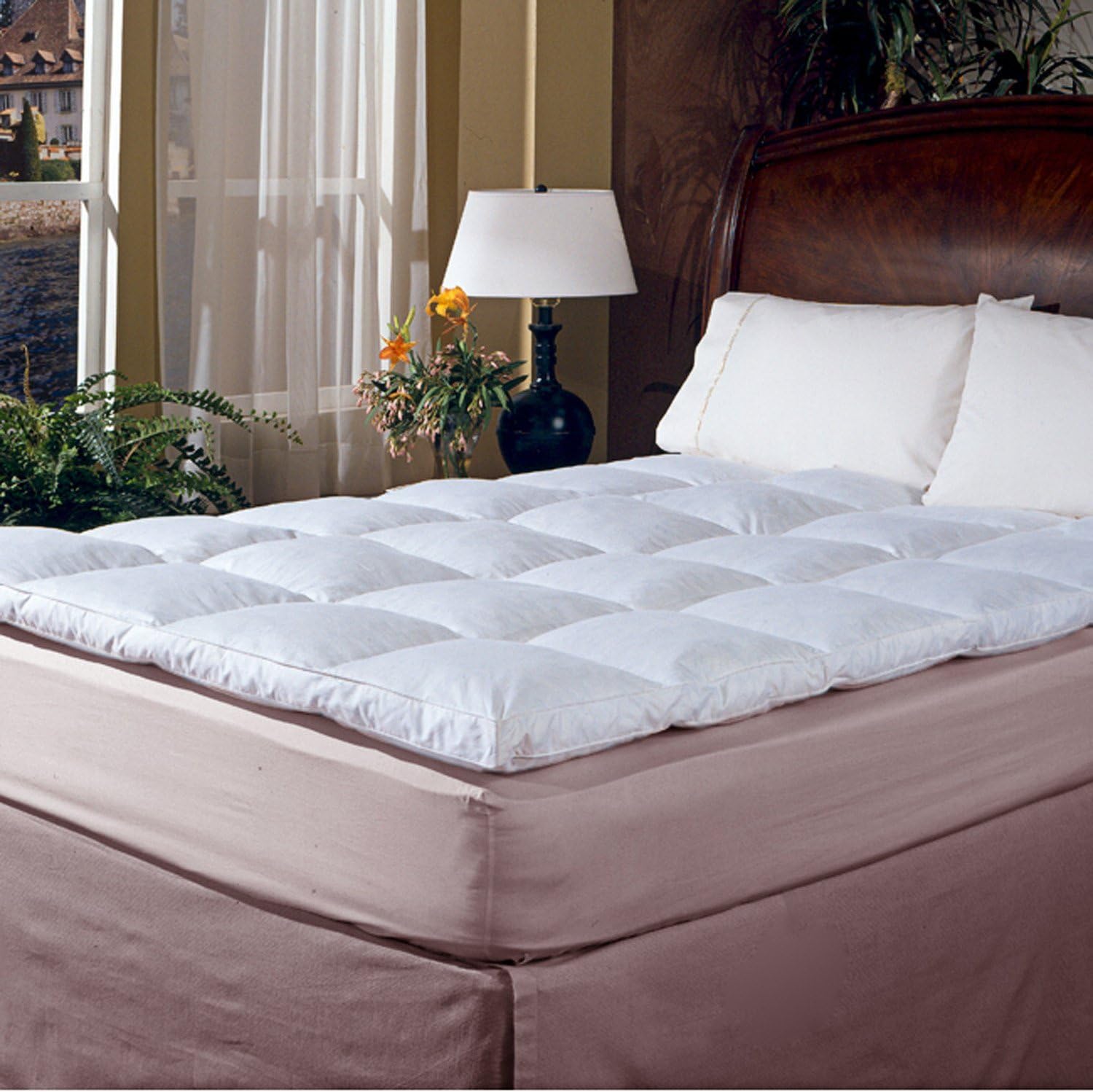 Best 4-Inch Gusset Down Featherbed Mattress Topper