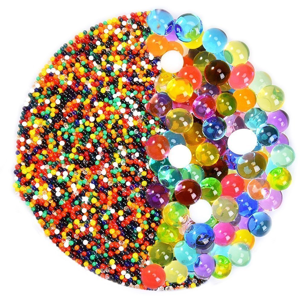 Lxiang 5000pcs Magic Water Gel Crystal Soil Beads Growing Jelly Ball