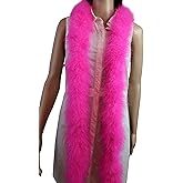 Flydreamfeathers 30 Gram 2 Yard-Long Marabou Feather Boa 8 Color, Dancing Wedding Crafting Party Dress Up Halloween Costume Decoration (candy pink)