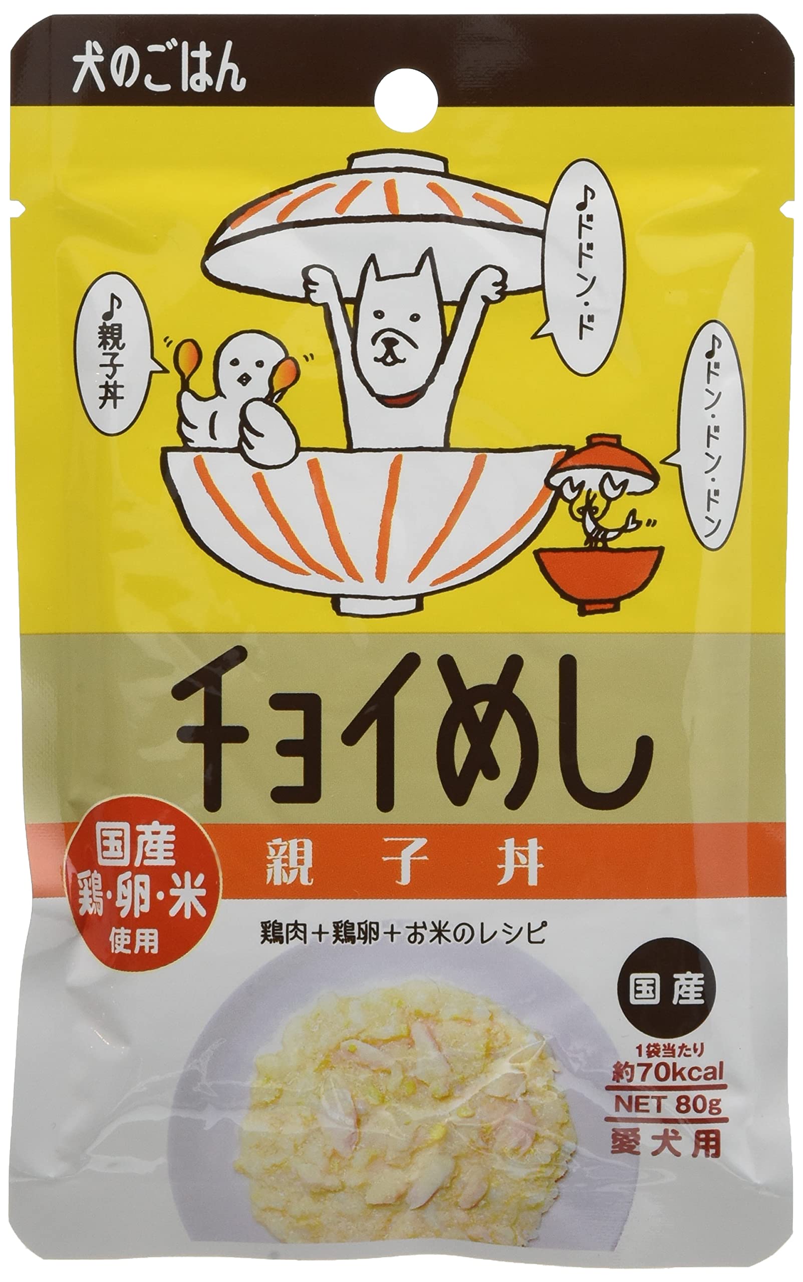 チョイめし ドッグフード 親子丼 80グラム (x 10) (まとめ買い)商品画像