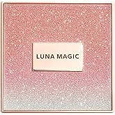 Luna Magic Soft Perfection Pressed Powder Foundation with Vitamin E, Cocoa Butter & Shea Butter for Sheer Coverage & Matte Finish - IPSY Featured, Vegan & Cruelty-Free Face Cosmetics - Deep - 6g