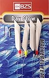 BZS Day Glow Day Lite Mackerel Feathers - Bait Rigs Hooks for Sea Fishing with Lures Boat Tackle Accessories to All Summer Species- Pack of 5 & 10