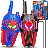Rechargeable Walkie Talkies for Kids : Toys Gifts for 3 4 5 6 7 8 9 Year Old Boys Girls Ages 5-7 Kids Walkie Talkies 2 Pack Outdoor 2 Way Radio Toy for 3-12 Year Old Boy Birthday Gift Age 3-6
