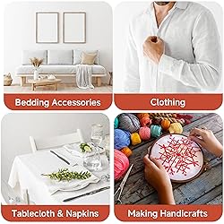 Simple&Opulence 100% Nature Pure Linen Fabric 78