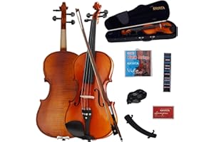 KAYATA 4/4 Violin Full Size Violin For Beginners and Professionals, Beginner Kit For Student with Hard Case, Rosin, Bow - Starter Violin.
