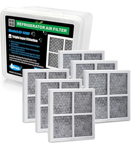 6-Pack Refrigerator Air Filter Replacement For Kenmore - Fits Models 10651764510, 10651762510, 10651763510 & More