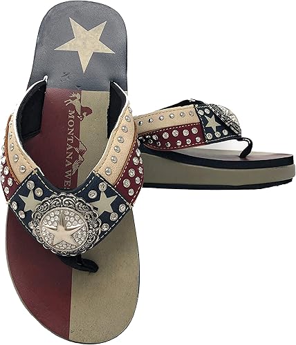 navy flip flops ladies