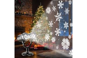 NORDMOND Professional Christmas Projector Lights Outdoor, Snowflake Projector Lights for Indoor and Outdoor Christmas Decorations, Snow Projector Delight! Magical Outside Holiday Projector Lights 2024!