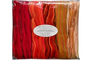 LIVING DREAMS YARN Merino Silk Luxe Tonal Designer Blend. Superfine Merino, Mulberry, Tussah Silk. Top Roving for Spinning or Felting. Spice Market 5oz