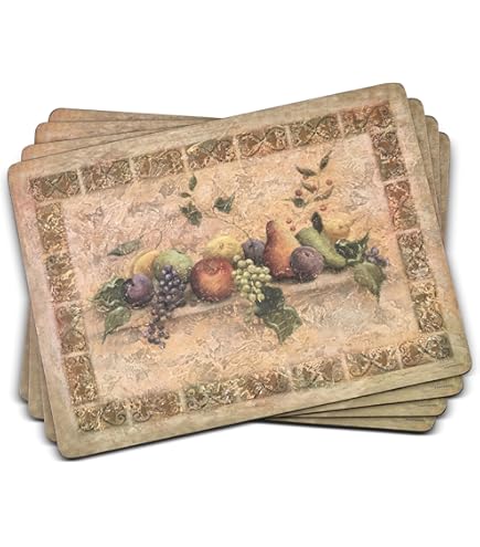 テーブル用品 Pimpernel Place Mats Amazon.com: Pimpernel Midnight Slate Placemats - Set of 4
