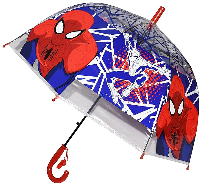 Jagmag® Dome Shape Spiderman Cartoon Umbrella/Spiderman Umbrella for