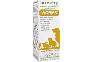 OLLOÏS OLLOPETS Worms, Organic Homeopathic Remedy for All Pets, 1 Fl Ounce