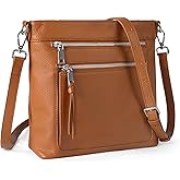 befen Genuine Leather Crossbody Hobo Purse for Women Soft Lightweight Leather Handbags with 2 Removable Straps