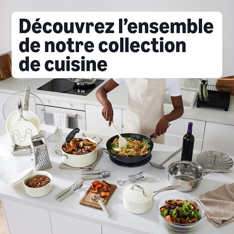 Cocotte Ronde en Fonte Emaillee avec Couvercle, 5,7 L, Bleu Marine