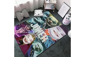 Mioolkt Joker Area Rug Super Soft Floor Mat for Bedroom Living Room, Fluffy Carpet for for Room Kids Room Baby Room Dorm Nursery, Big Rug Anti-Slip Home Floor Carpet, White, One Size