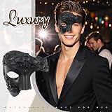 Oidea Men's Masquerade Mask Half Face Greek Roman Warrior Vintage Phantom view 9
