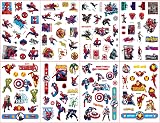 Aisszhao Boys Cartoon Temporary Tattoos 8 Sheets Waterproof Large Size