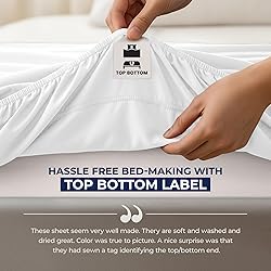 Utopia Bedding Queen Fitted Sheet Deep Pocket