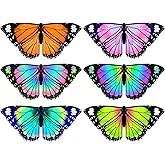 iROLEWIN Girls Butterfly-Wings for Toddler Kids Butterfly-Costume 6 Pack Fairy Wings as Christmas Gifts Birthday Party Favors