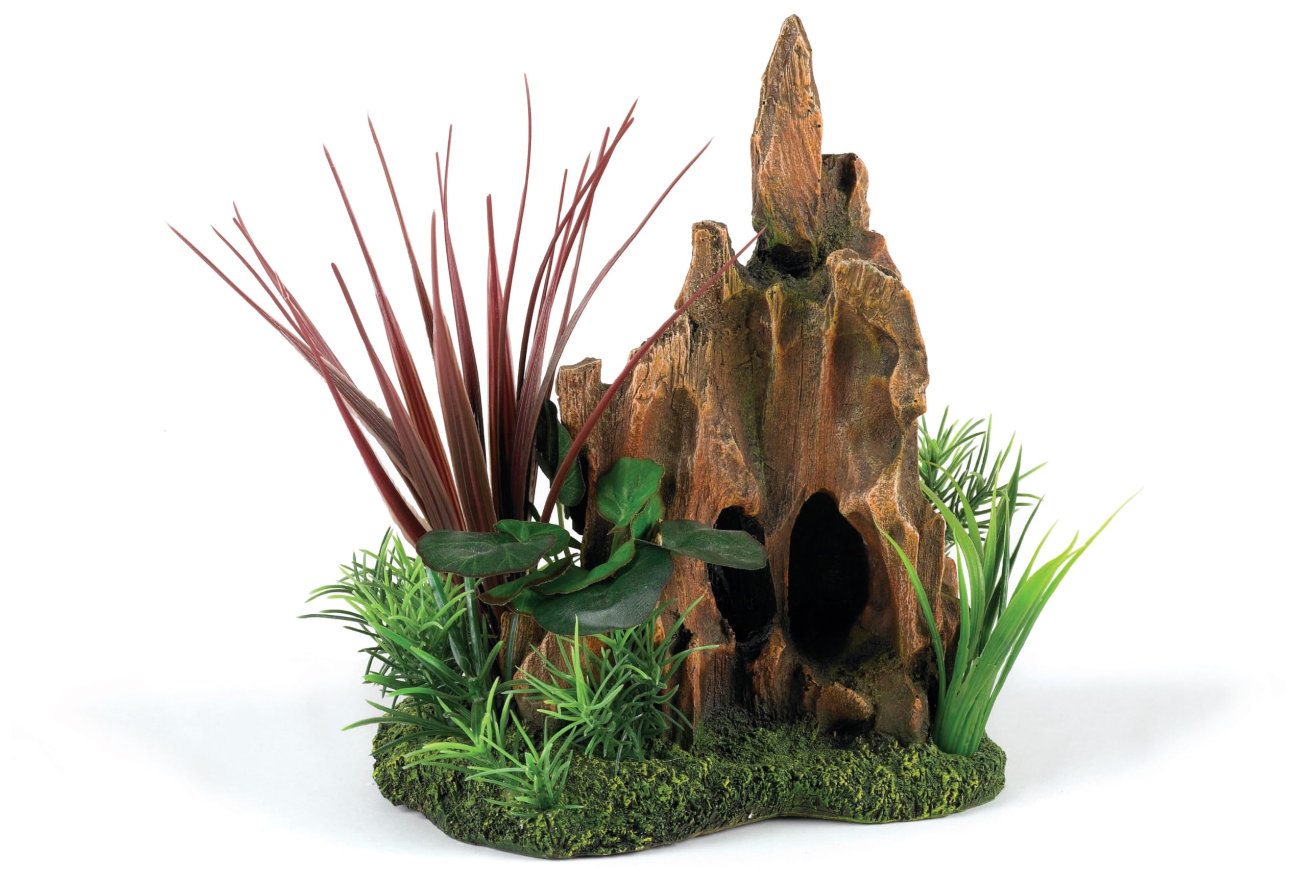 CLASSIC Aquarium Ornament Stump Pinnacle Garden 8"