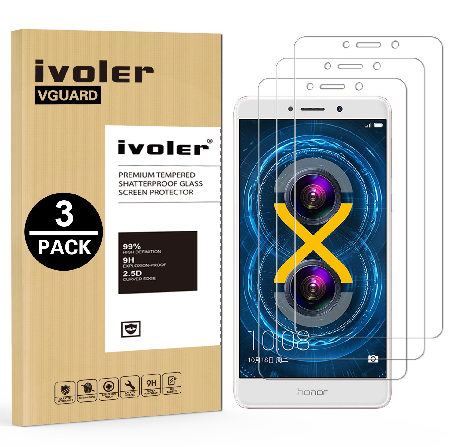 Unidades Huawei Honor X Protector de Pantalla iVoler Protector de Pantalla de