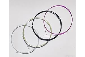 3 Sets Ukulele Strings Colored Set A/E/C/G Clear/Green/Black/Purple Nylon