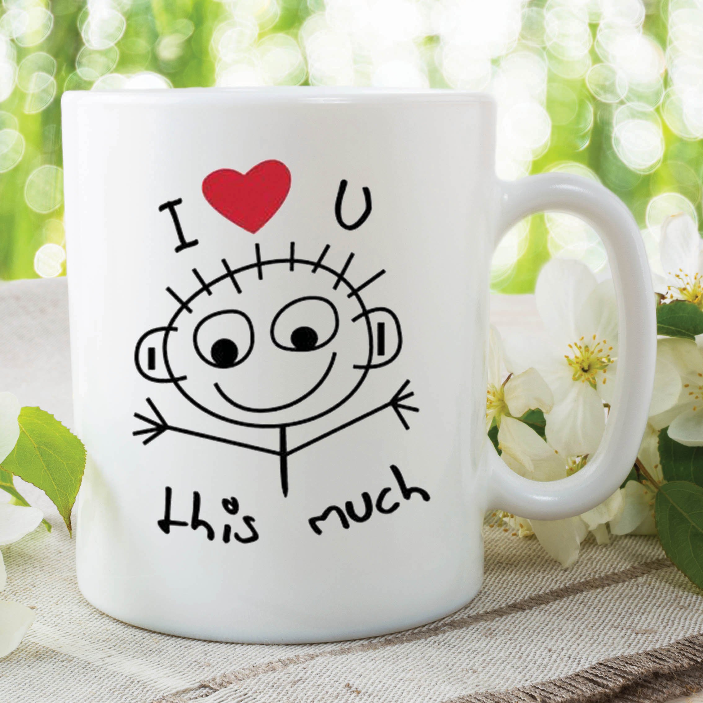 I Love You This Much Mug Kids Childs Mother's Day Gift Work Coffee Cup WSDMUG362
