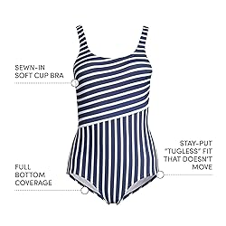 Lands' End Womens Chlorine Resistant Tugless Tank