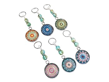 Gorgeous Medallion Stitch Markers for Knitting or Crochet