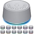 SoundLegend Sleep White Noise Sound Machines 32-Level Volume 30 Sounds 12 Colors Light 5 Timers Adjustable Light Brightness Compact for Everyone Travel Gift Memory Function