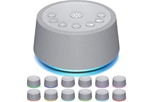 SoundLegend White Noise Sleep Sound Machines 25 Sounds 10 Colors Light 32-Level Volume 5 Timers for Home Travel Gift Adjustab
