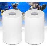 CuraceQ 2 PCS Automatic Feeding Fleece Roll Filter Media, Compatible with Reefmat 1200 by Red Sea, Coral Aquarium Filtration Accessory (115 Ft x 6.78")