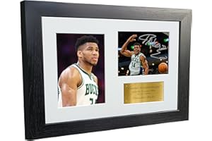 Kitbags & Lockers 12x8 A4 Giannis Antetokounmpo Milwaukee Bucks Autographed Signed Photo Photograph Picture Frame Basketball 