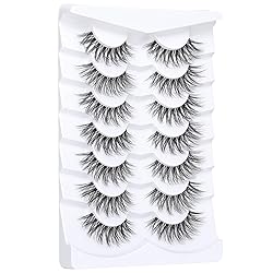 Wispy Lashes Natural Look False Eyelashes Mink