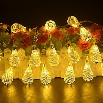OUD Fairy Pear Shape Decorative String Lights for Indoor, Outdoor Gardens Homes Diwali, Wedding, Christmas Party Lighting Decoration