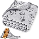 Dog Blankets for Medium Dogs, Cat, Premium Soft Dog Blankets for Small Dog Washable, Puppy Blanket Dogs Essentials for Puppies (1, Grey, 63" x 42")