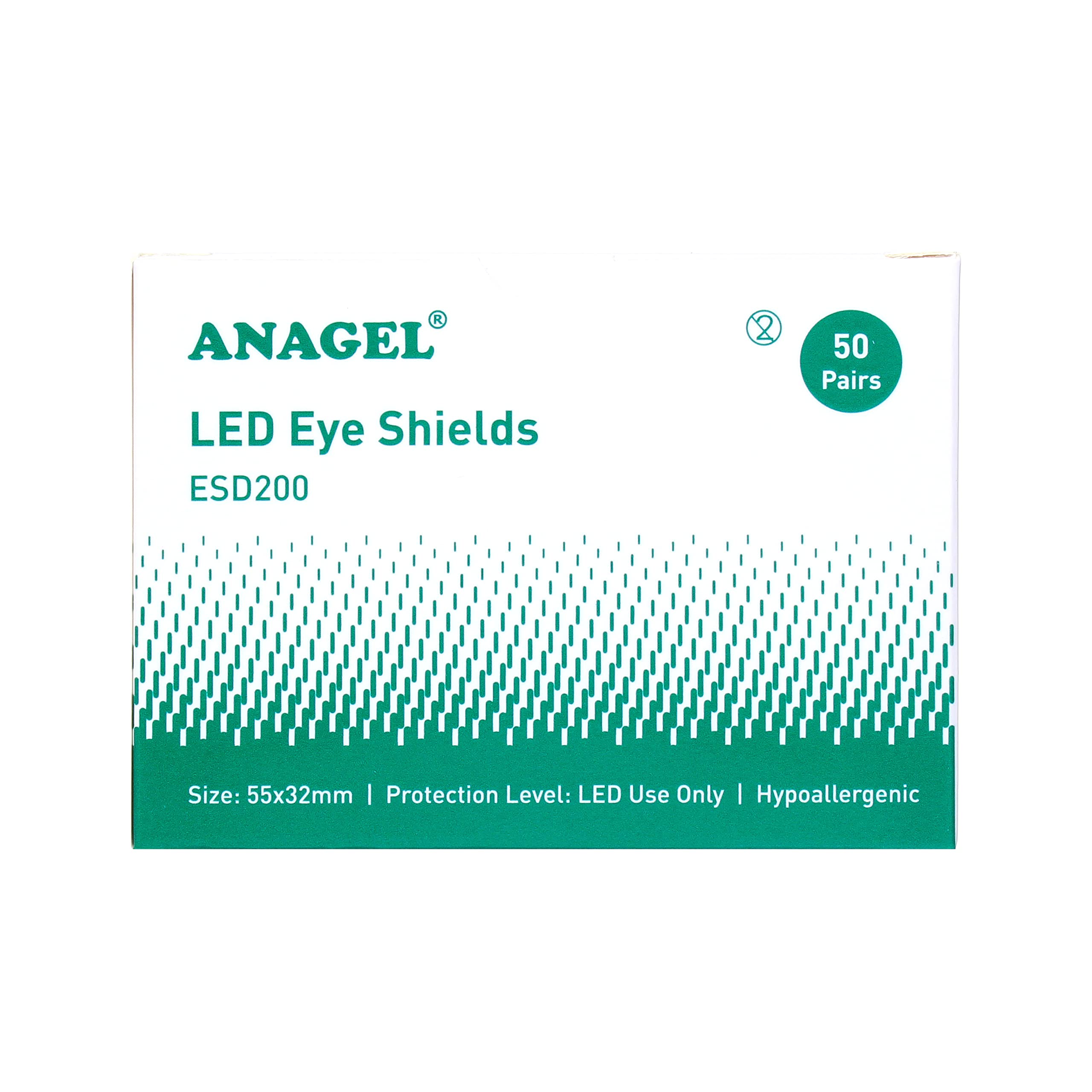 ANAGEL Disposable LED/Microdermabrasion Eye Shields (Box of 50 Pairs)
