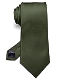 RBOCOTT Silk Olive Green Tie Business Wedding