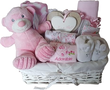 baby shower gift basket for girl
