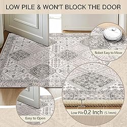 CAPALOCA 8x10 Area Rug Bohemian Rugs with Print