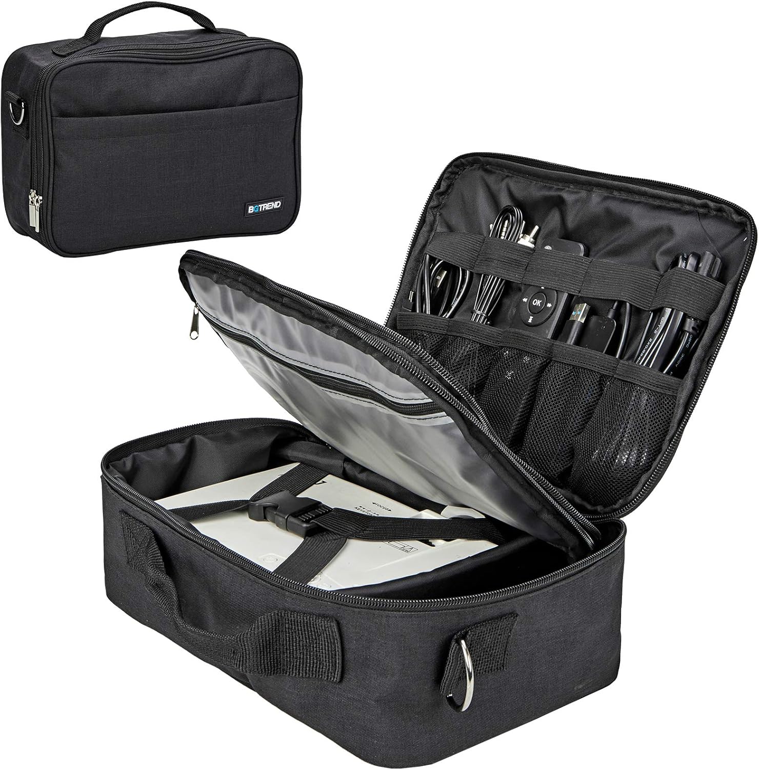 BGTREND Carrying Bag for Mini Projector, Portable Case for DR.J Mini Projector and Accessories,Grey（Patent Pending）: Electronics