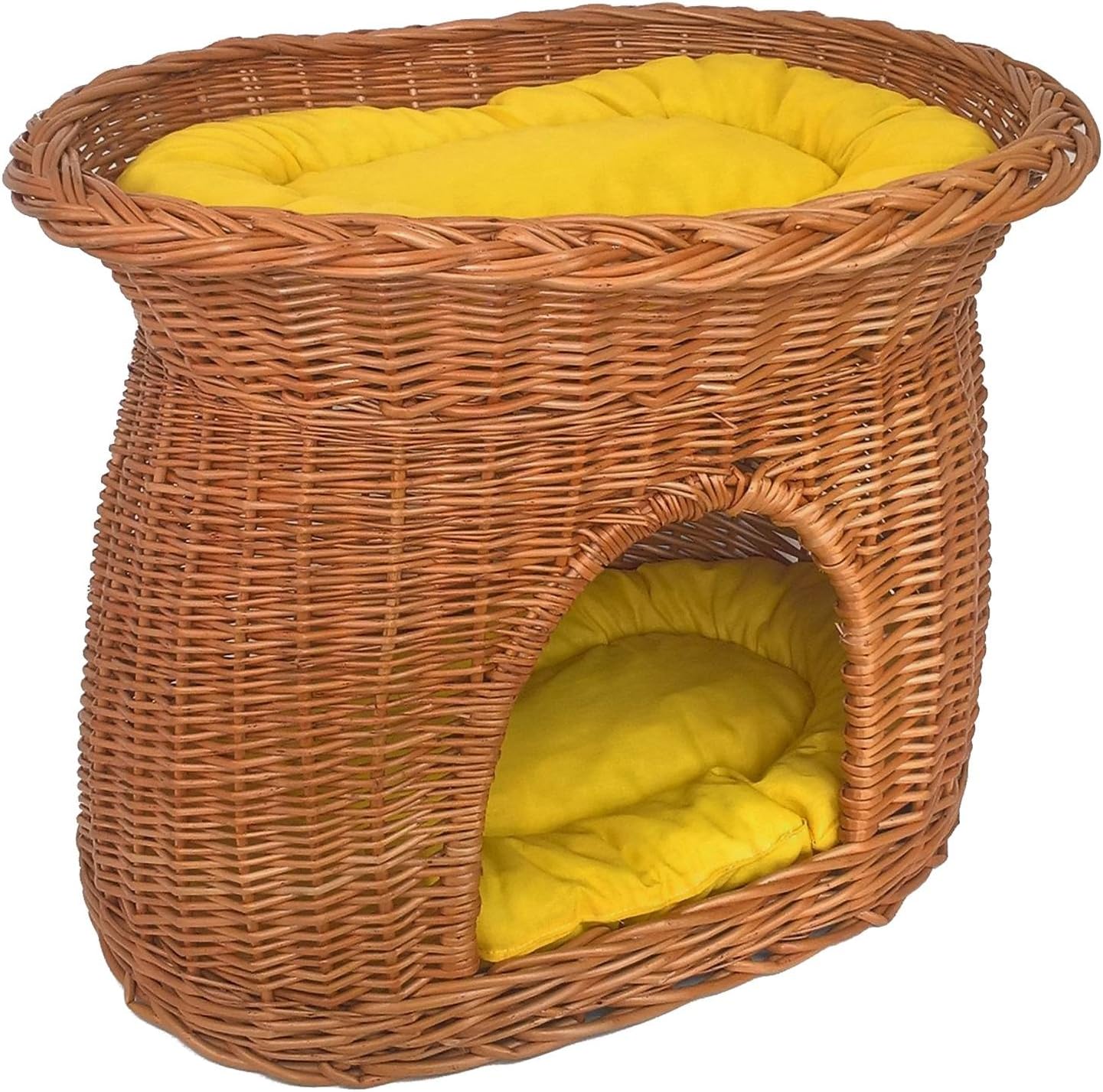 Jardi Depot Coussins Et Paniers Panier En Osier Pour Chat Avec Coussin Modele Tosa Amazon De Kuche Haushalt