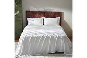 GOKOTTA FSC® Certified Bamboo Rayon Sheets King Size, 16 Inch Pocket Fitted Sheet with Elastic Corner Straps,Cooling Breathab