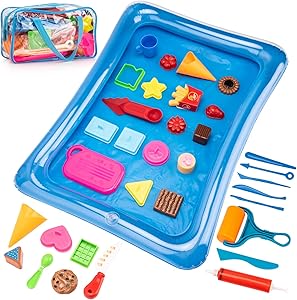 Sandbox Mold Tool Toys - 35PCS Sand Mold Tools Kit, Food Molds, Sand Tools, Sand Tray and Storage Bag, Sand Box Sand Toys for Girls, Kids, Toddlers, Compatible with Any Play Sand