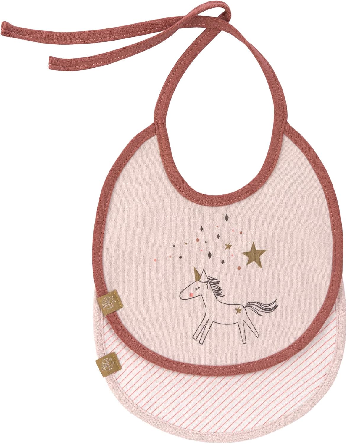 LÄSSIG Baby Bib Small 2 pcs assorted/More Magic Horse